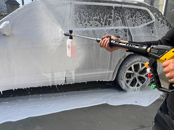 Adjustable Length High Power Washer Gun