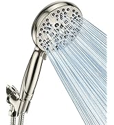 High Pressure Shower Head with Handheld - 5 Spray Settings High Flow Detachable Rain Shower Heads...