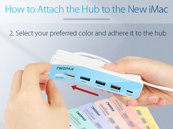 twopan usb type c hub imac 24