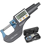 HDLKNAK Digital Micrometer, Outside Micrometer Precision Measuring Tool, 0-1"/0-25 mm, Inch/Metri...