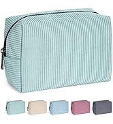 MAANGE Small Makeup Bag For Purse, Travel Cosmetic Bag Makeup Pouch Corduroy Portable Versatile Z...
