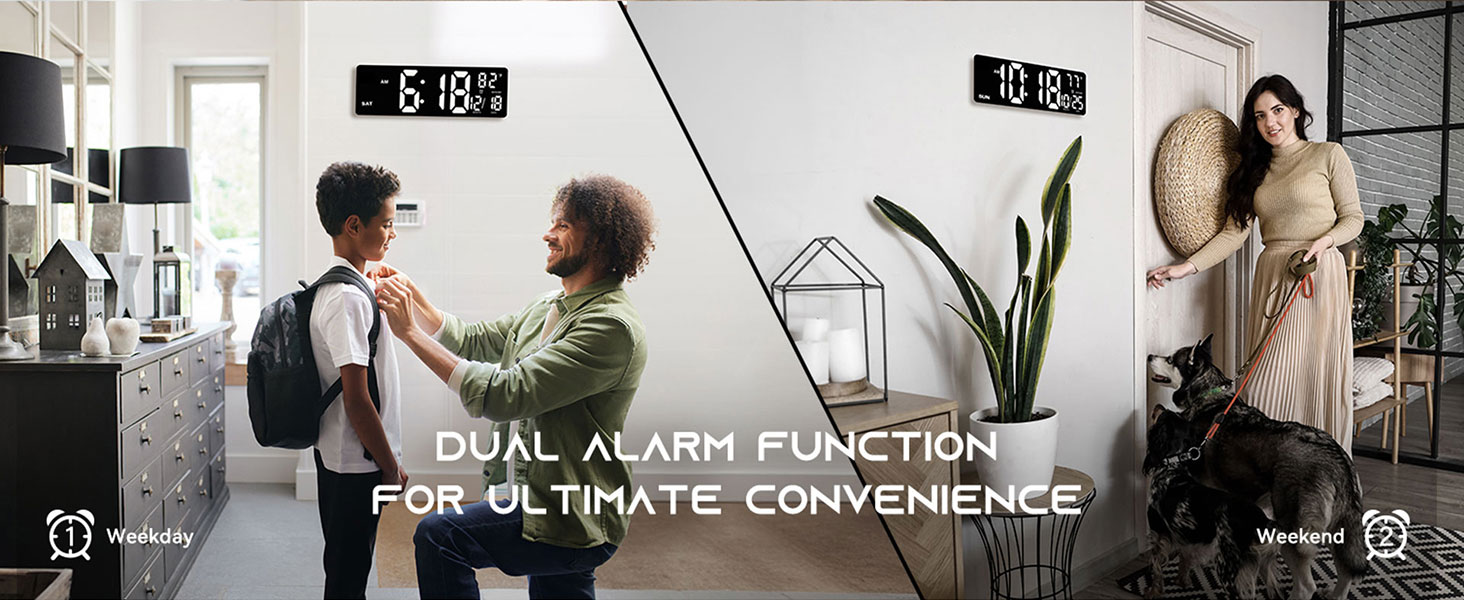 Large Digital Wall Clock