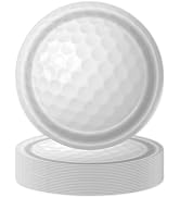 KFJBPB 50PCS Golf Ball Party Paper Plates 7 Inch, Disposable Golf Birthday Party Supplies Cake De...