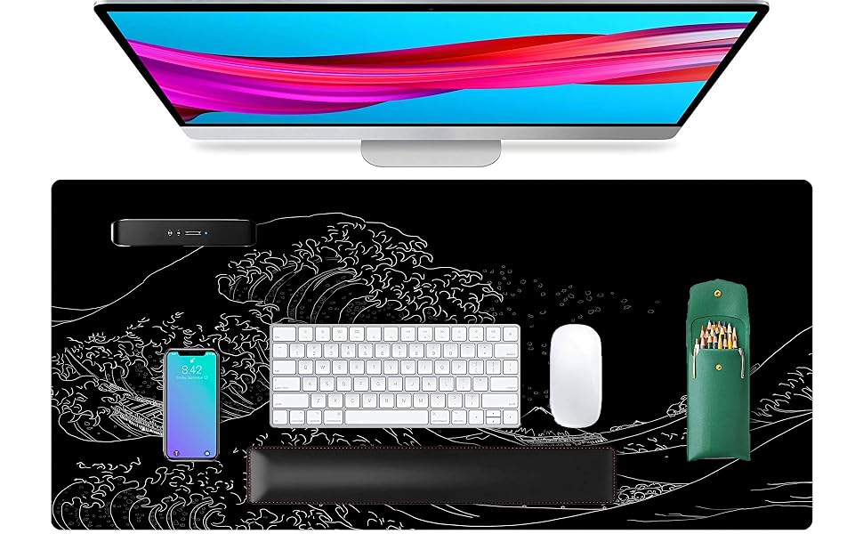 wave mouse pad