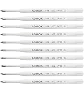 ADMOK 0.5mm Replaceable Standard Pen Gel Refills for BEILUNER Luxury Pens (10pcs),Smooth and Clea...