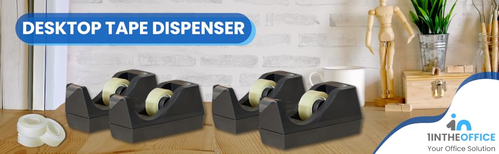 tape dispenser, desktop tape dispenser, non skid desktop tape dispenser