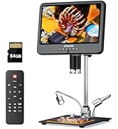 4K 30FPS HDMI Digital Microscope with 10.1" Screen, JL208S 4K Soldering Microscope Camera for Ele...