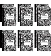 Oxford Composition Notebooks, College Ruled Paper, 9-3/4" x 7-1/2", Black Marble Covers, 100 Shee...