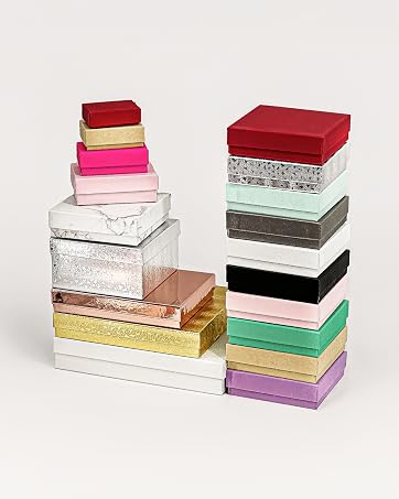 the display guys cotton insert filled kraft paper jewelry gift box case mailing shipping package