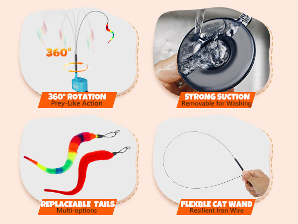 interactive cat wand toy
