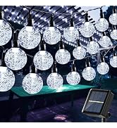 Toodour Solar String Lights Outdoor, 56ft 100 LED Globe String Lights with 8 Modes, Waterproof So...