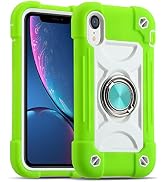 MARKILL Compatible with iPhone XR Case 6.1 Inch with Ring Stand, Heavy-Duty Military Grade Shockp...