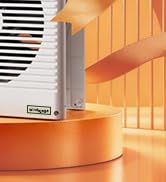Windigaga 8" Room to Room Fan with Remote, 320CFM Through Wall Air Transfer Fan with Temperature ...