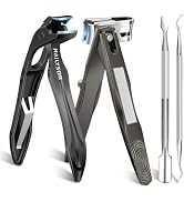 360° Rotating Nail Clippers for Seniors with Arthritis, Ergonomic Long Handled Toenail Clippers f...