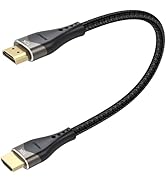 DIOOEER Short HDMI Cable 8K 10K 1.46ft Total Length, 1.2ft Cable Length, 48Gbps Ultra High Speed ...
