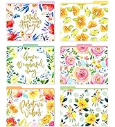 Paper Master File Folders Letter Size – 12 Pack Premium Waterproof File Folders Decorative in Won...