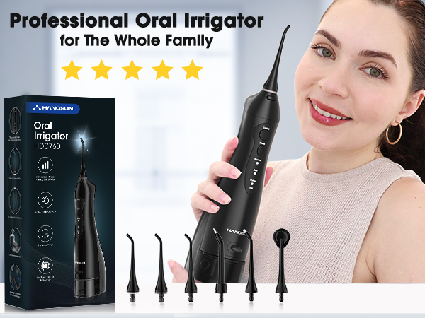 Professional oral irrigator for the whole family