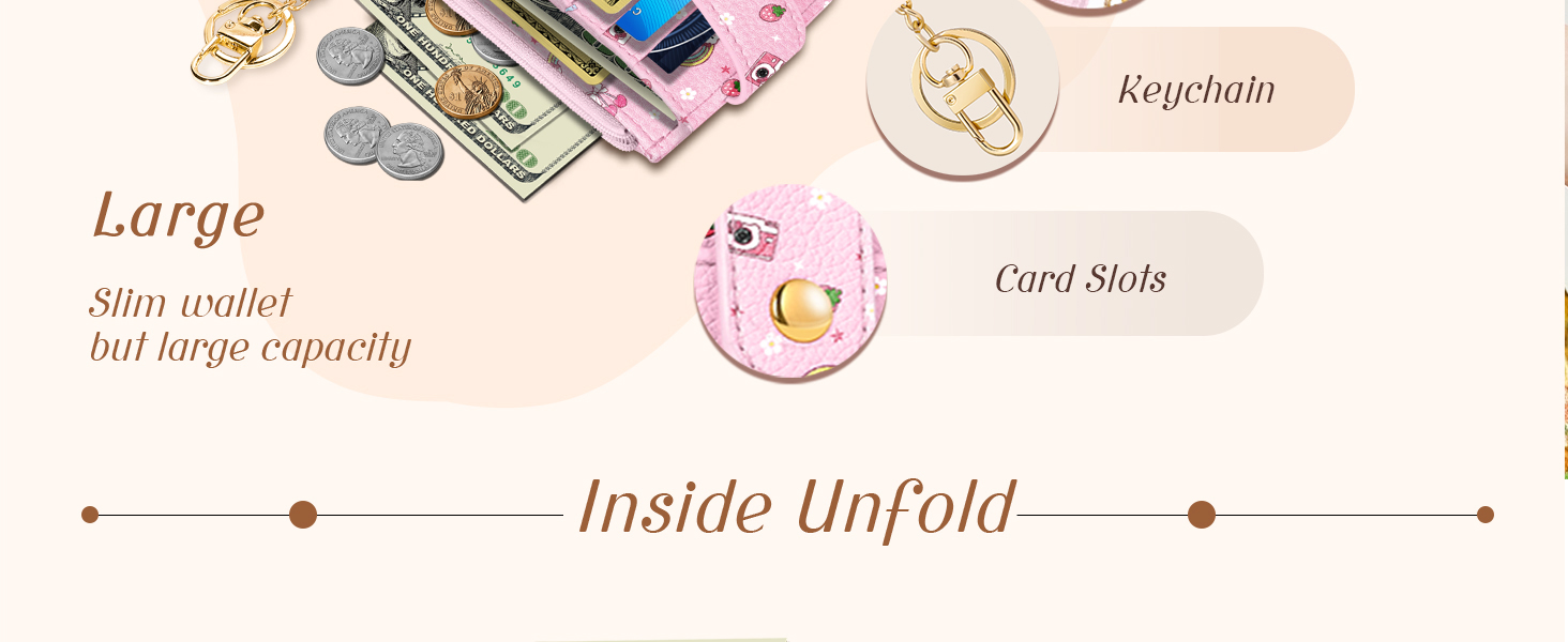 Gemfit Slim Small Card Wallet for Women