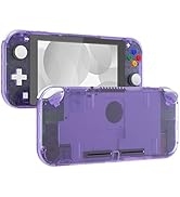 eXtremeRate Clear Atomic Purple DIY Replacement Shell for Nintendo Switch Lite, NSL Handheld Cont...