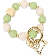 WEESMILE Silicone Key Ring Bracelet for Women | Stretchy Wrist Keychain Bracelet for Car Keys, Wa...