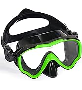 Keary Kids Swim Goggles with Nose Cover Swimming Mask for Kids Youth 5-15, Anti-Fog Kids Pool Wat...