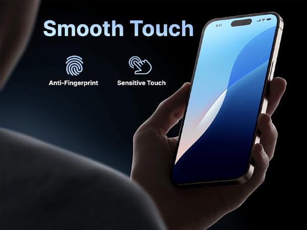 iPhone 17 screen protector touch sensitivity anti fingerprint smudge resistant tempered glass