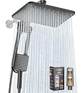Dual Filtered Rainfall Handheld Shower Head Spray Combo, DAKINGS 7-Mode Shower Head With Handheld...
