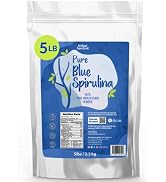 Ellie's Best Blue Spirulina Powder -100% Pure Suprefood Supplement - 5 LB Bulk - Brilliant Blue F...