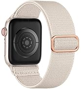 Maledan Stretchy Solo Loop Compatible with Apple Watch Band 44mm 40mm 45mm 41mm 38mm 49mm 42mm Wo...