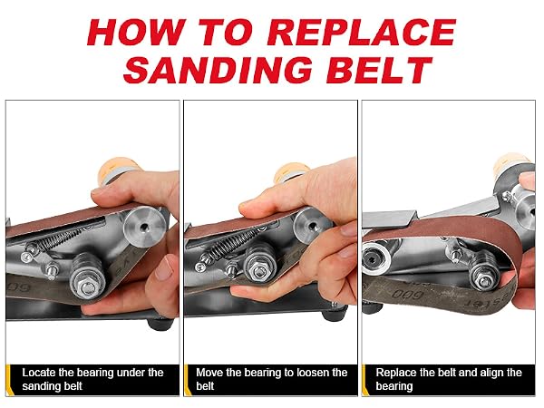 HOW TO REPLACE SANDING BELT