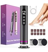 Dermave Electric Foot Callus Remover Cordless, 2 in 1 Wireless Electric Foot File, Adjustable 9 S...