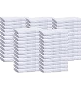 Towels N More 60 White 22x44 Bath Towel 100% Cotton for Maximum Absorbent Easy Care-Home, Gym, Ho...