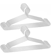 Clothes Hangers 20 Pack - Heavy Duty Stainless Steel Metal Hangers, Ultra Thin Space Saving Wire ...