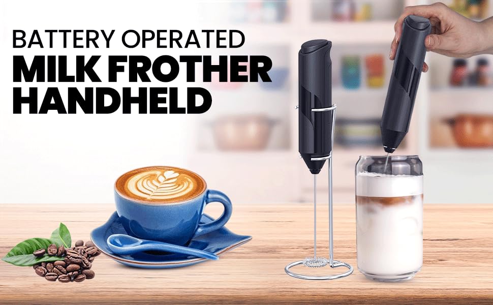 Wide range of uses for milk frother coffee latte matcha tea cappuccino hot chocolate egg beater
