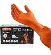 ANBOSON 10 Mil Nitrile Disposable Gloves, Heavy Duty Mechanic Gloves Diamond Texture, Latex Free ...