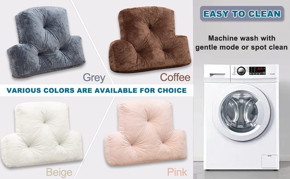 Different colors are available for choice. Machine wash with gentle mode or spot clean.