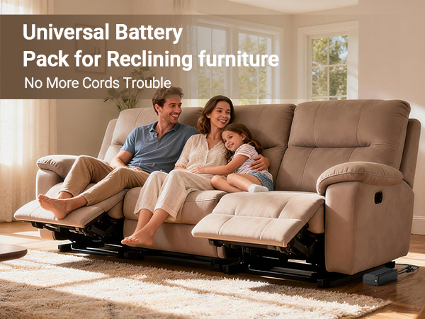 battery pack for reclining furniture