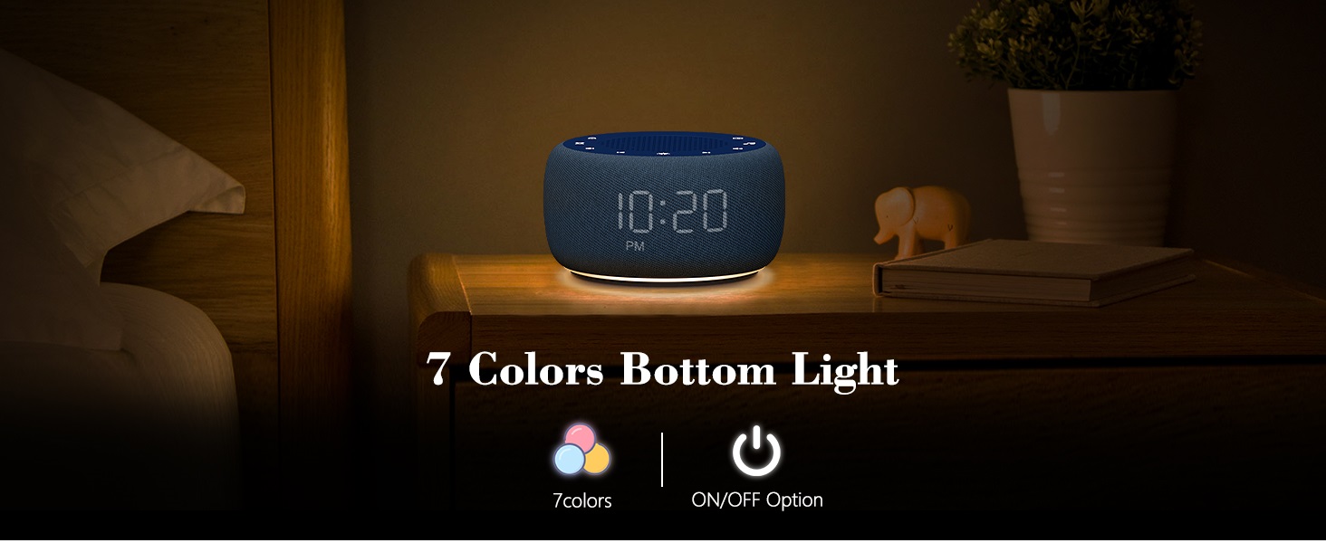 Sound machine alarm clock