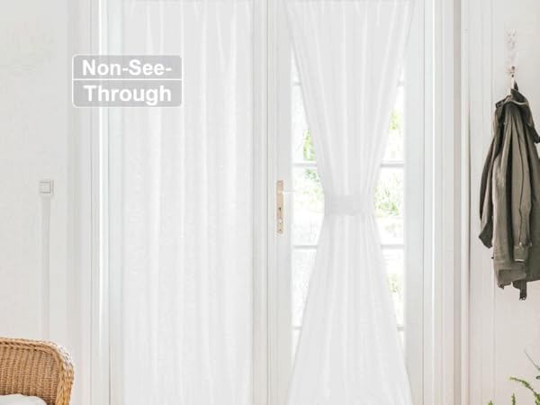 sheer door curtain
