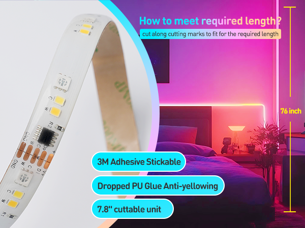 24v dc super bright colorful strip light