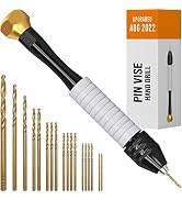 Pin Vise Hand Drill for Jewelry Making - Craft911 Manual Craft Drill Sharp HSS Micro Mini Twist D...