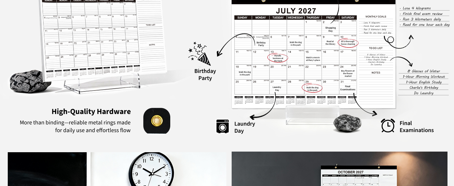 desk calendar