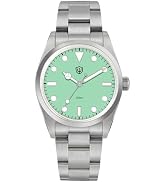 watchdives VH31 Quartz Watch, WD1016 Men Watches 37mm Dial Stainless Steel Wristwatch Sweep Sport...