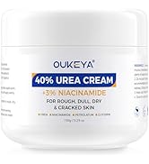 OUKEYA Urea Cream 40 Percent with 3% Niacinamide, Intensive Moisturizer for Extremely Dry Chapped...