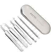 Blackhead Remover Kit - FEITA Blackhead Tweezers Removal Tool Kit Set - Acne Tweezers Pimple Come...