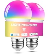 Lightinginside Smart Light Bulbs 60W Equivalent, 800LM 9W WiFi Smart Bulb Compatible with Alexa/G...