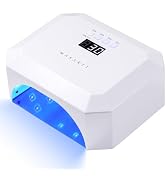 Makartt UV LED Nail Lamp: UV Light for Gel Nails Rechargeable Aurora 36W Gel Lamp with 4 Timers &...