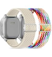 Wizvv 2 Pack Stretchy Nylon Braided Band for Kids - Compatible with Cosmo JrTrack 4 3 2SE 2 1/Giz...