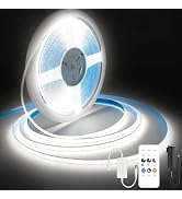 Pandery COB LED Strip Lights Cool White,24V Dimmable led Light Strip KIT with Remote and app Cont...