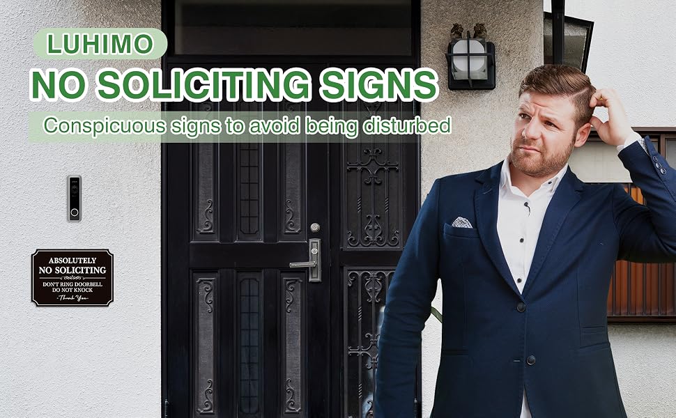 no soliciting sign sticker